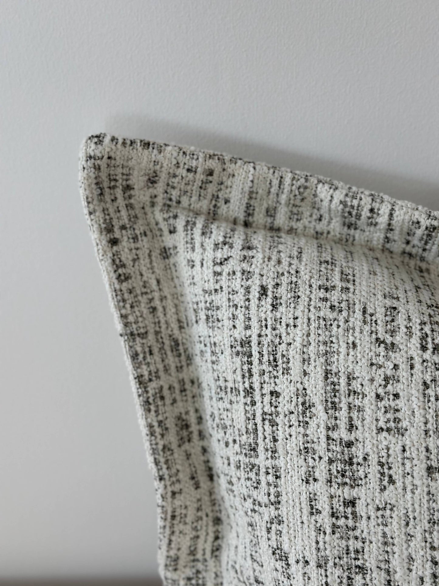 Olive & Cream Boucle Cushion Medium