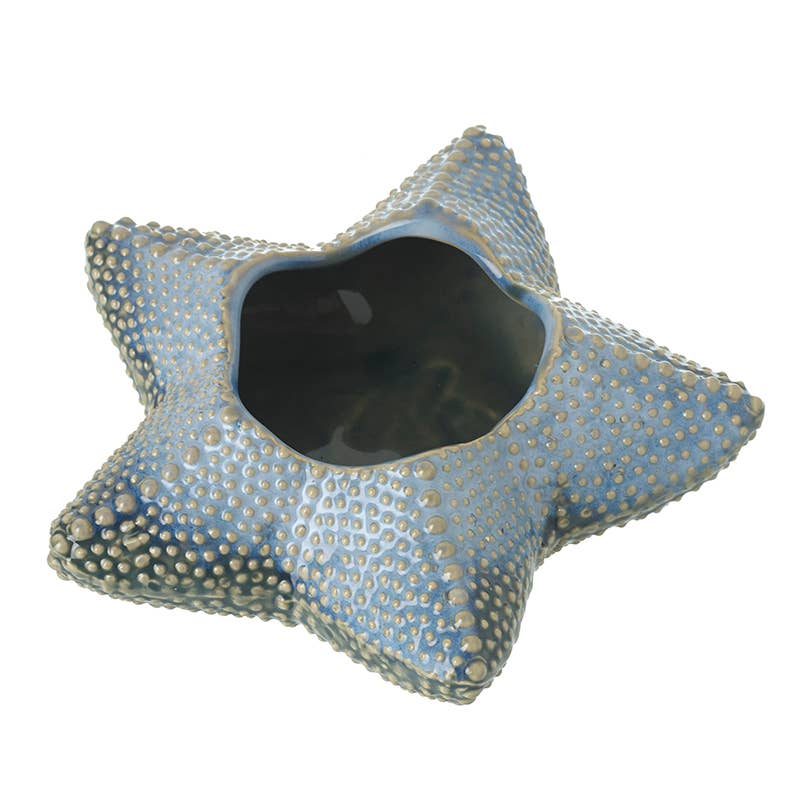 Porcelain Blue Starfish Tealight Holder
