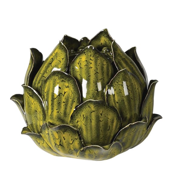 Green Artichoke Candle Holder