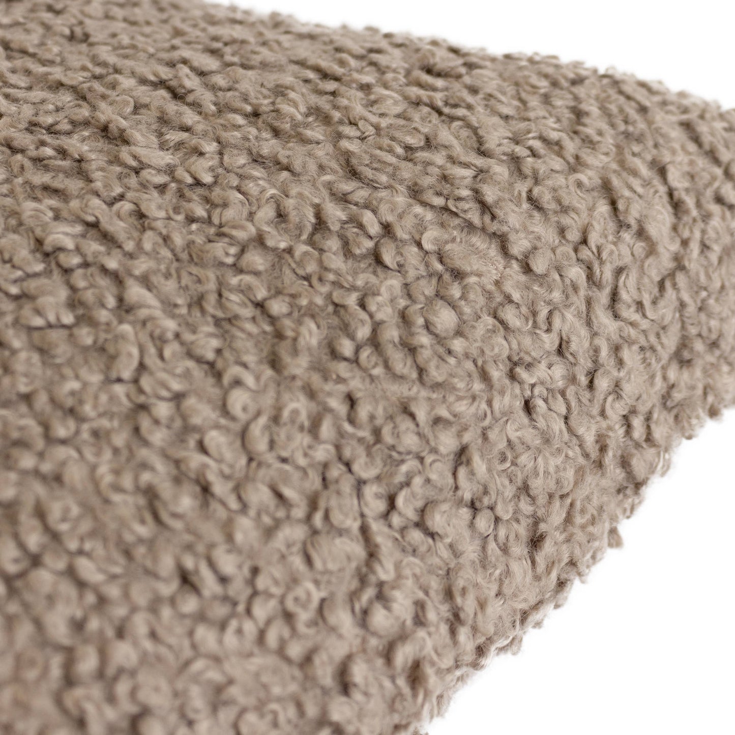 Taupe Boucle Cushion