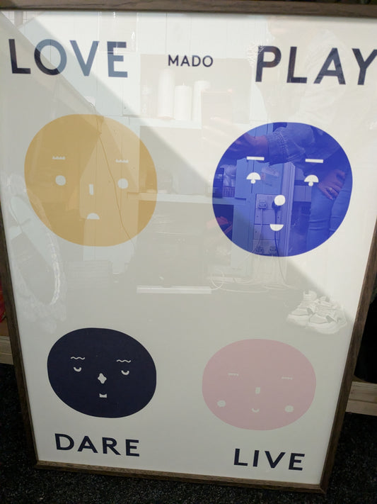 Four Feelings Poster Style Wall Art