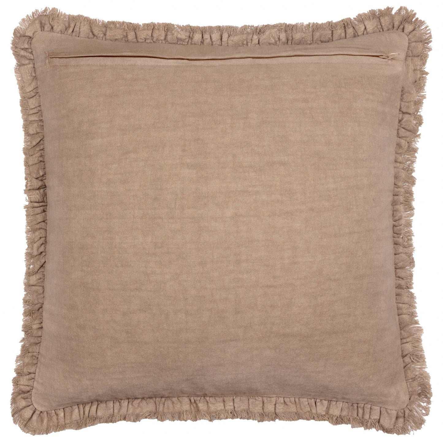 Medium Chocolate Ruffle Cushion