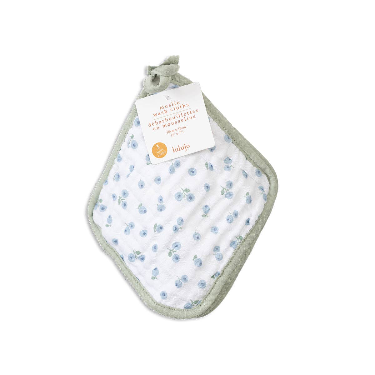 3 Pack Blueberries Wash Cloths