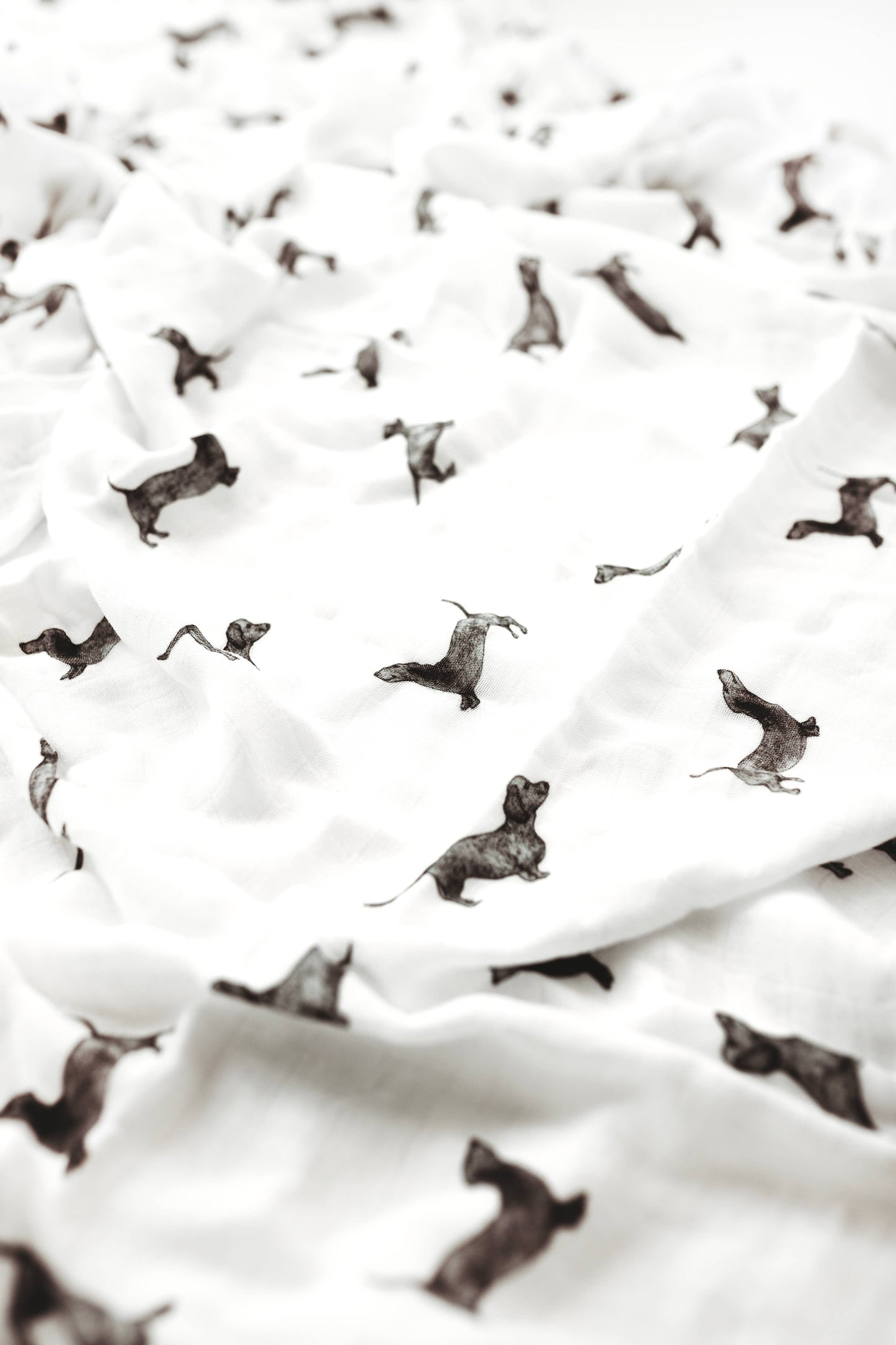 Little Paws ( Dachshund) Muslin Blanket