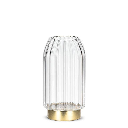 Medium LED Vase with Gold Base