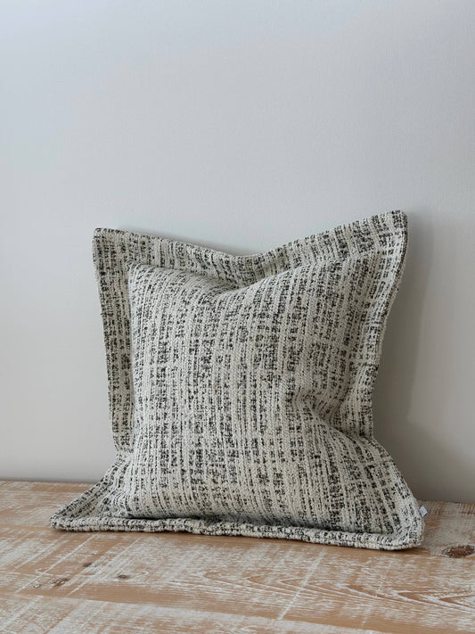 Olive & Cream Boucle Cushion Medium