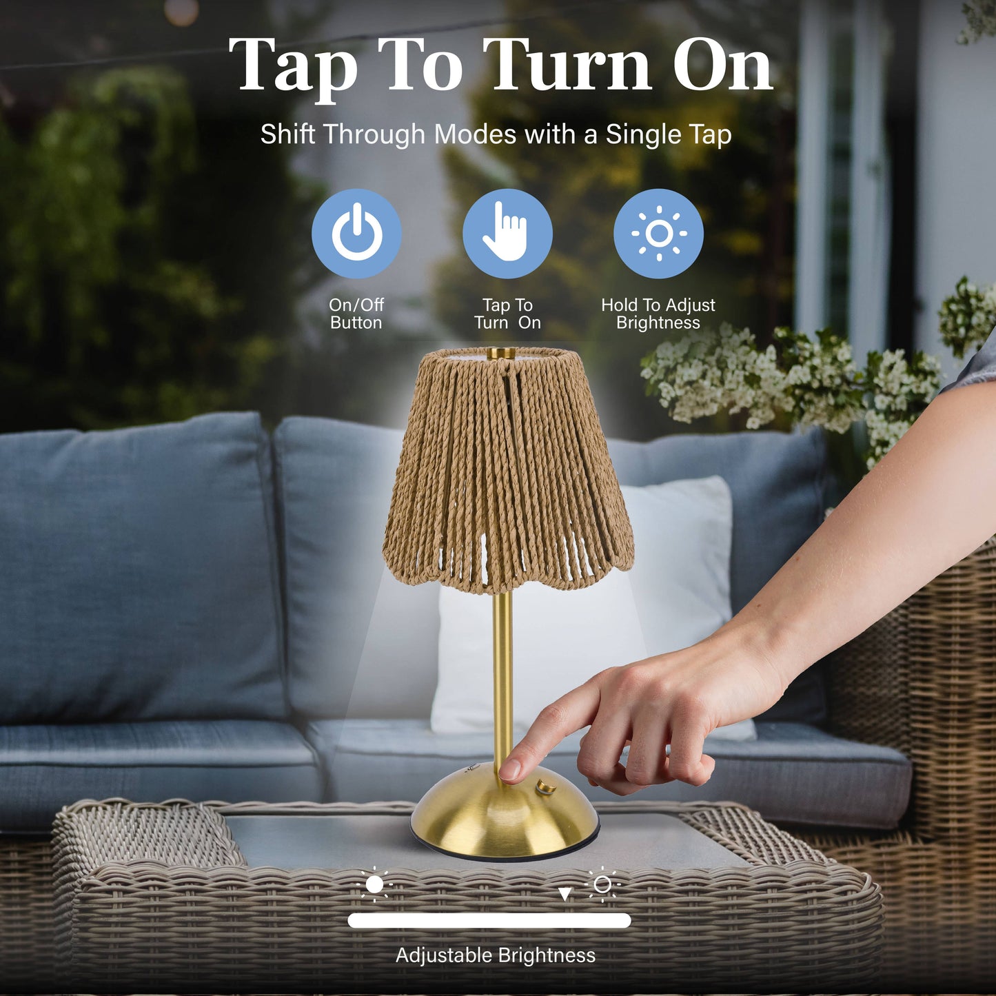 Rechargeable Woven String Lamp