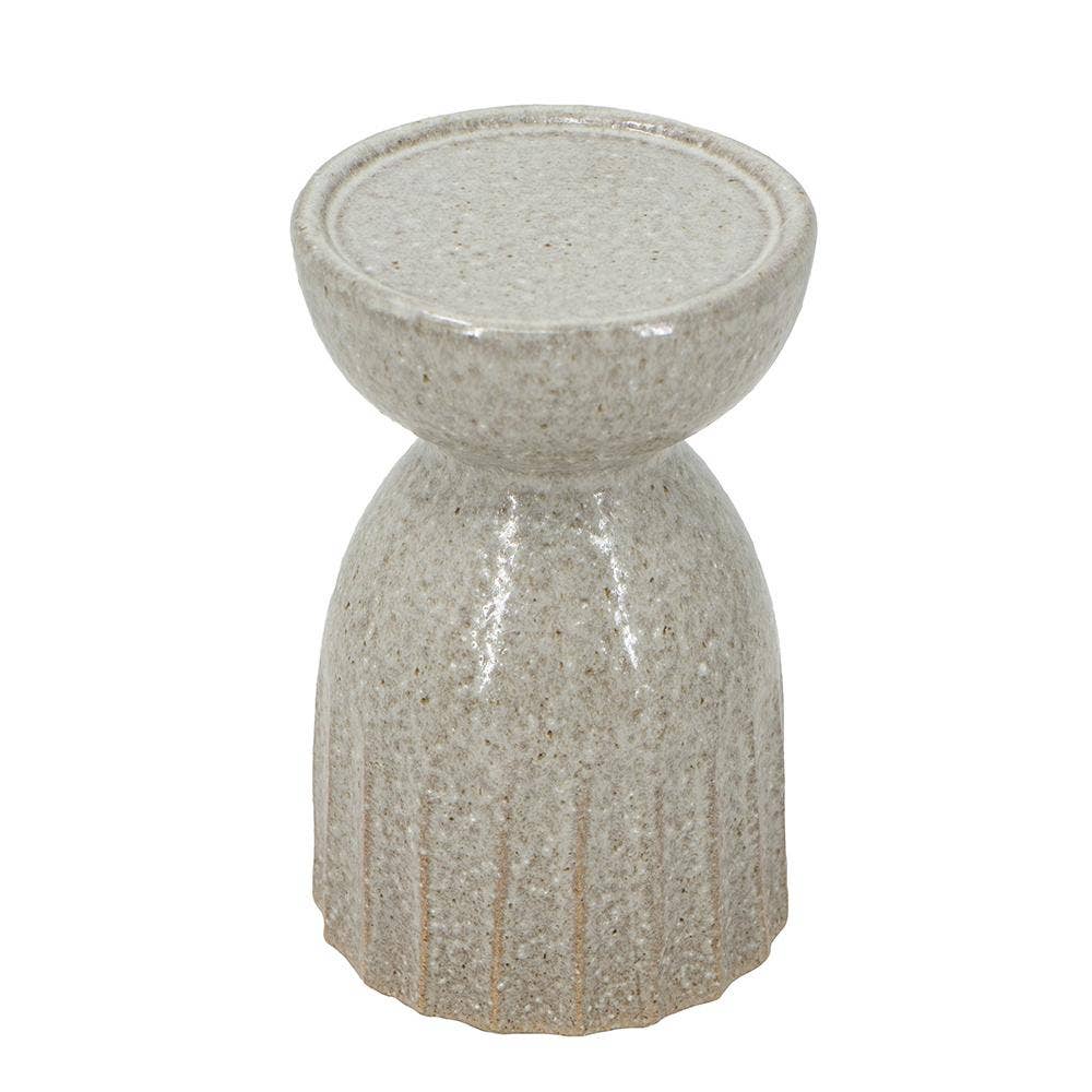 Ridge Ceramic Candle Holder