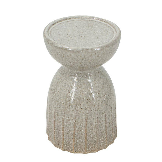 Ridge Ceramic Candle Holder