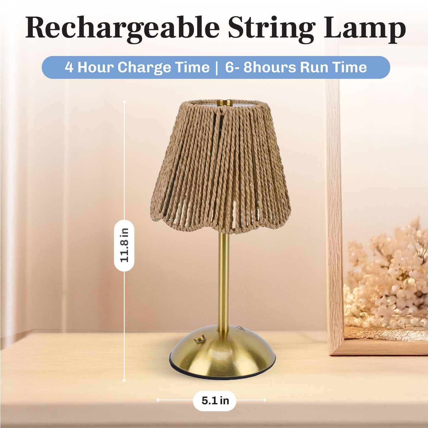 Rechargeable Woven String Lamp