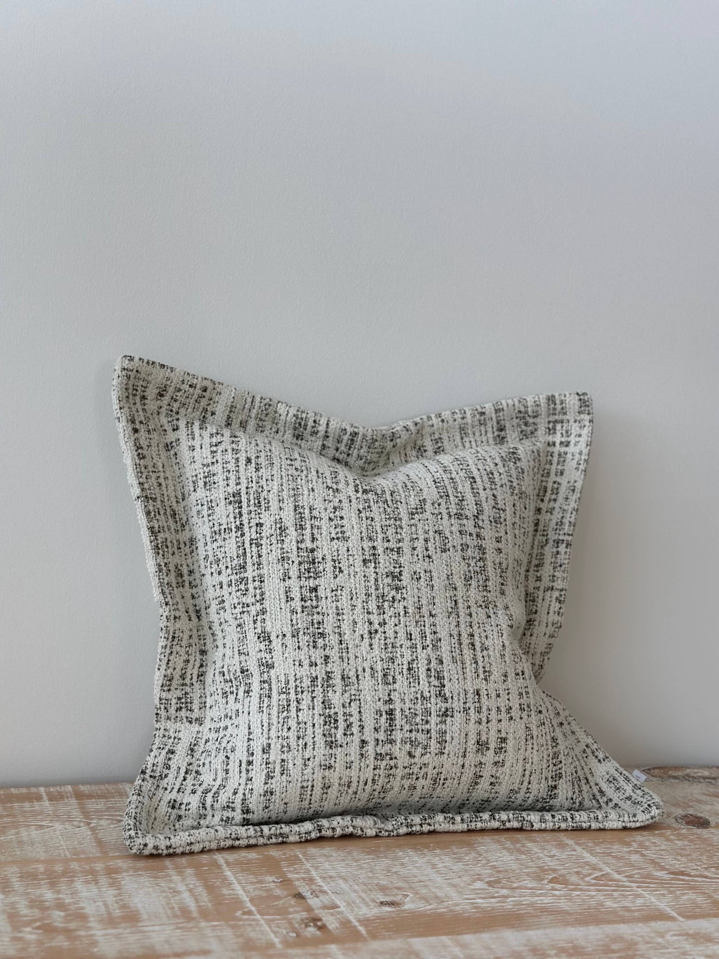 Olive & Cream Boucle Cushion Medium