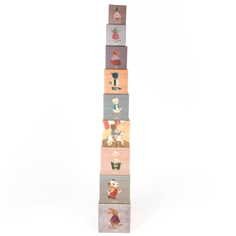 Pyramid Friends Stacking Blocks