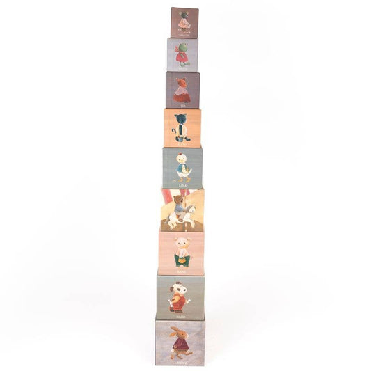 Pyramid Friends Stacking Blocks