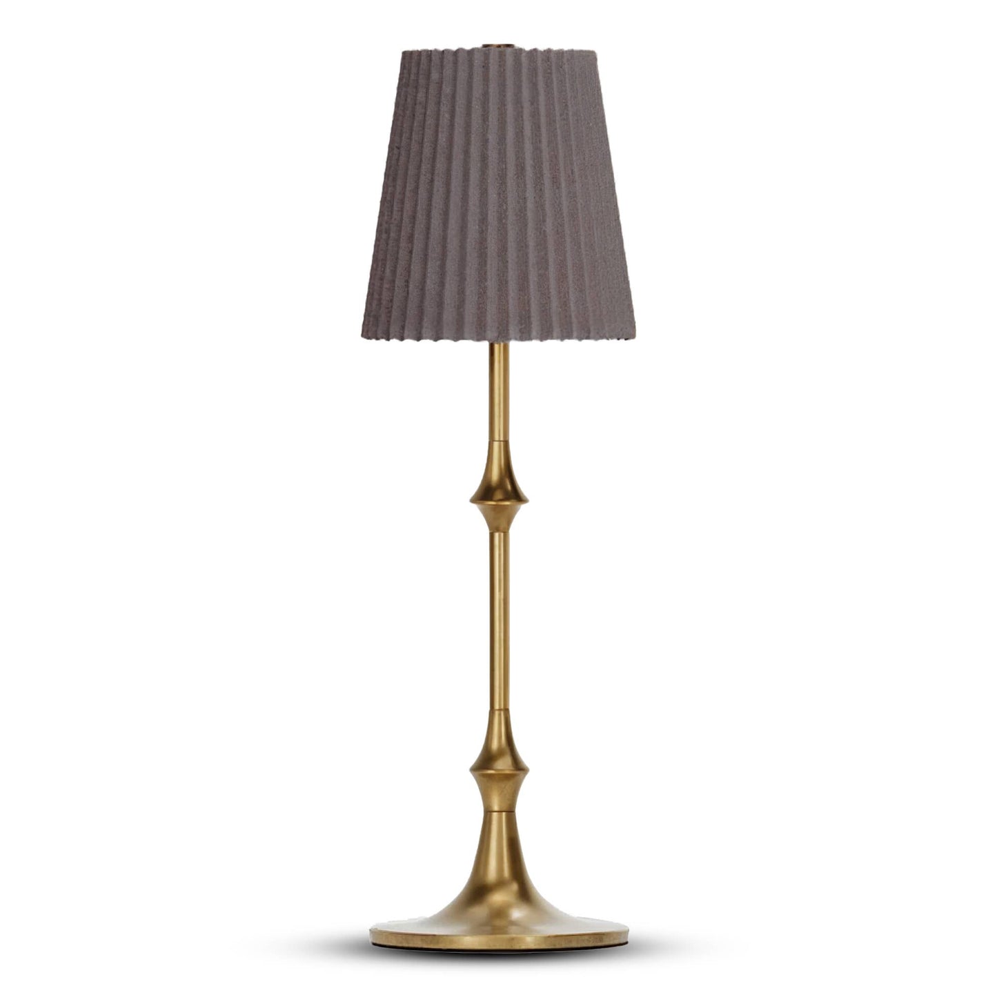 Taupe 16" Height Rechargeable Touch Control LED Lamp