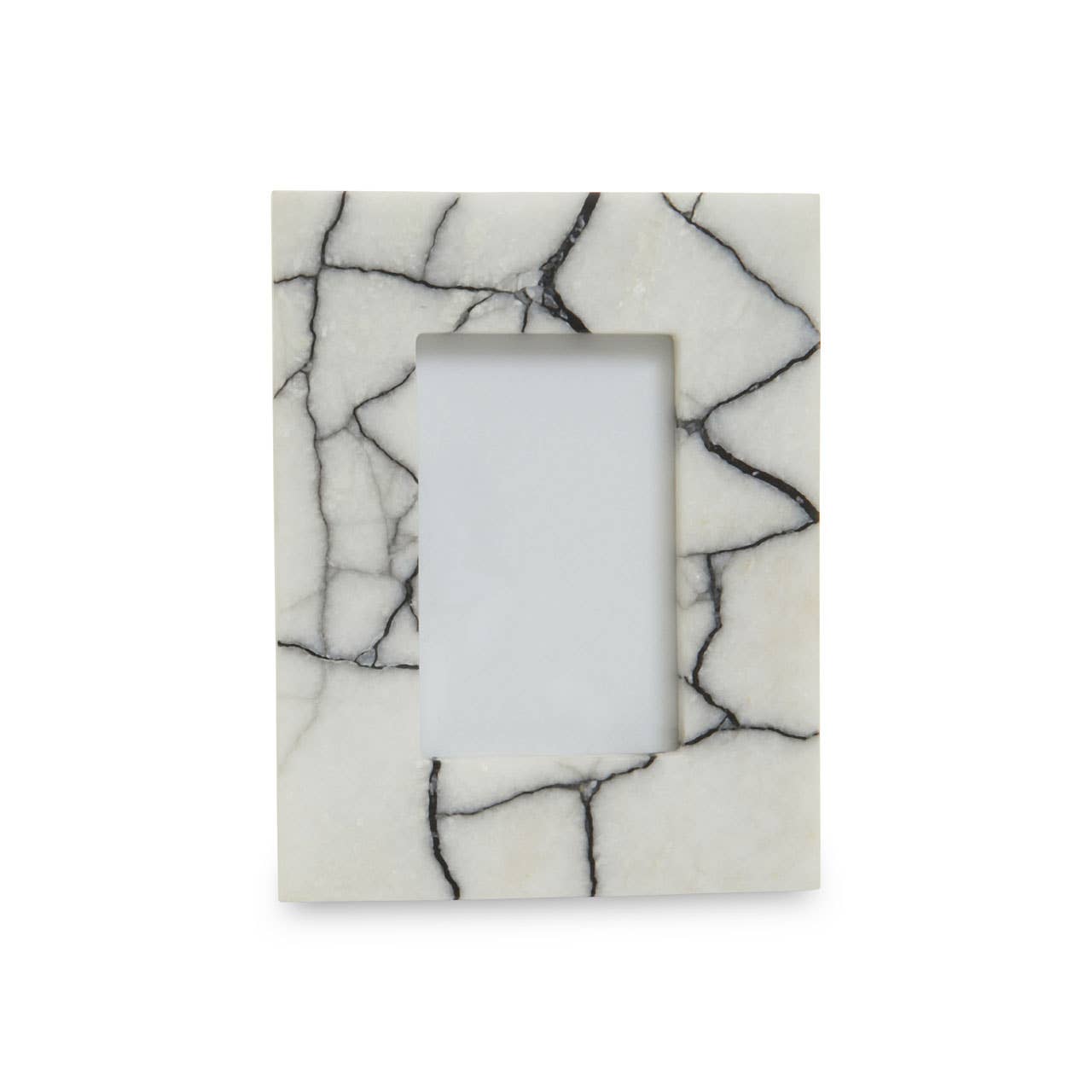 Small Black and White Marble Photo Frame