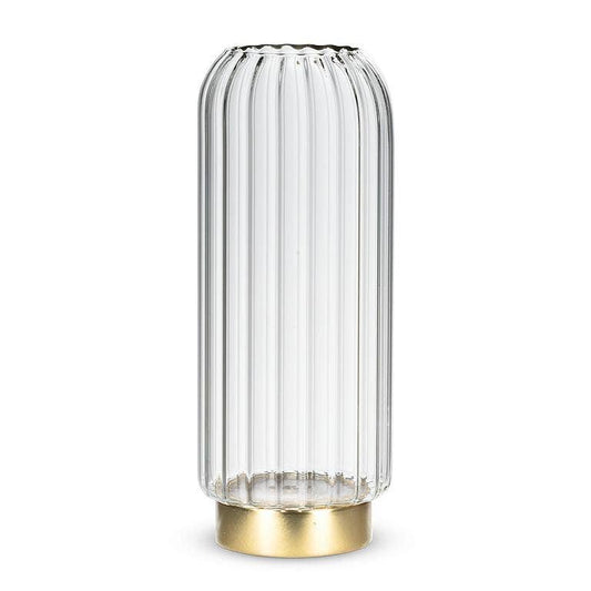 Large LED Vase with Gold Base