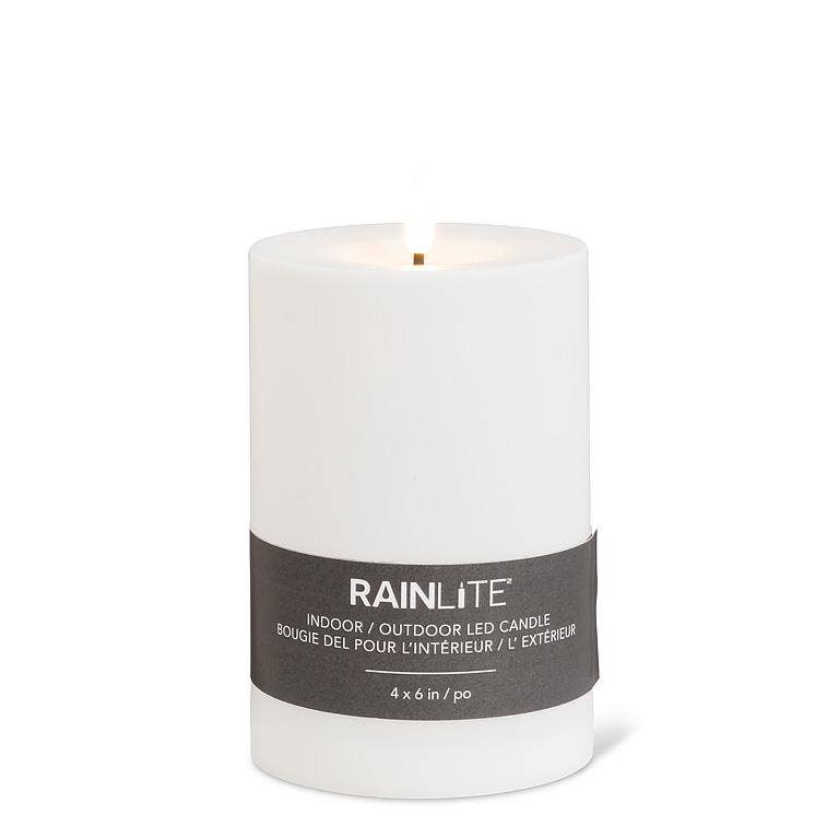 Small White Outdoor LED Candle