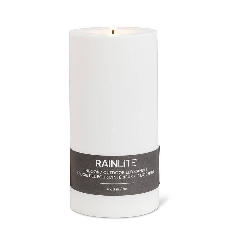 Large White Outdoor LED Candle