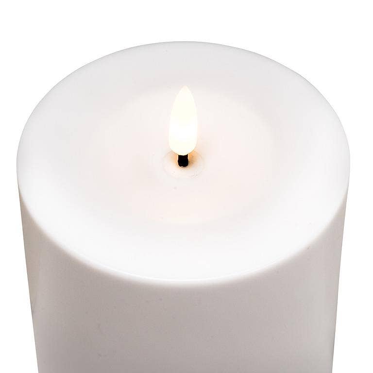 Small White Outdoor LED Candle