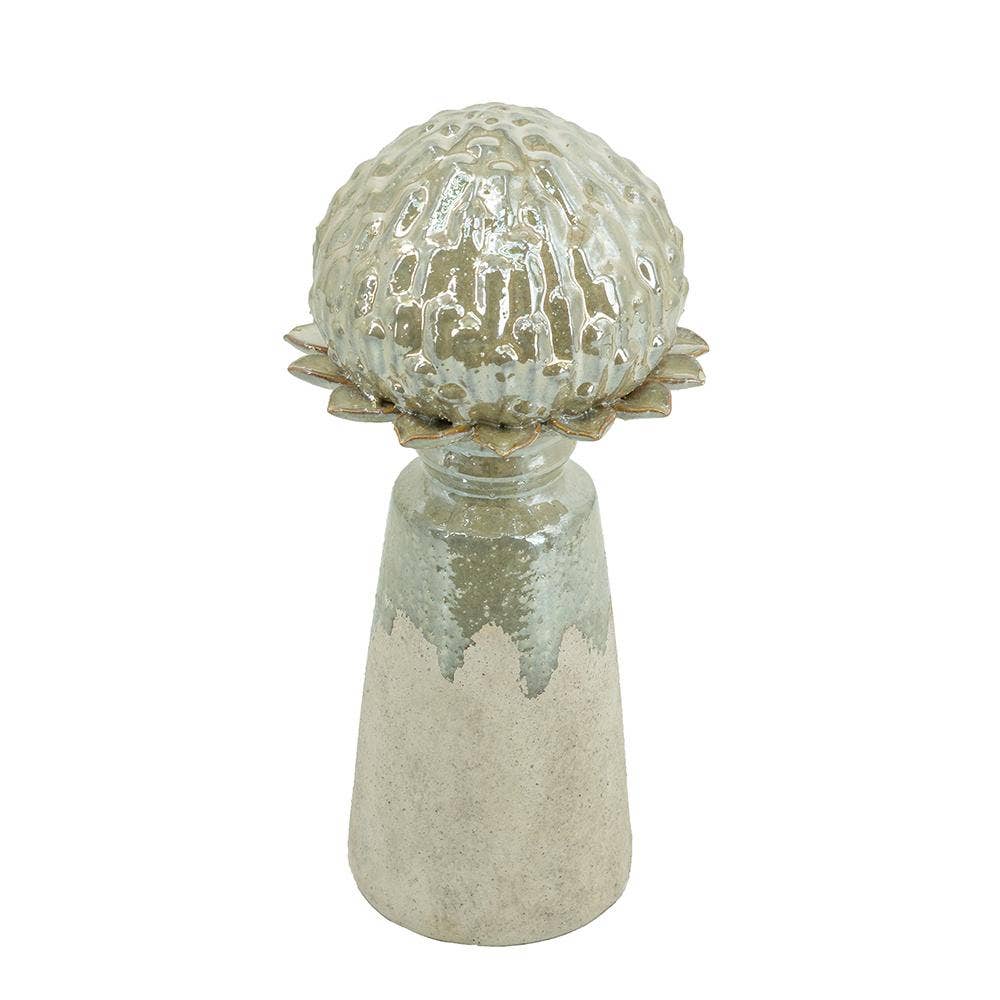 Large Glazed Artichoke On Base