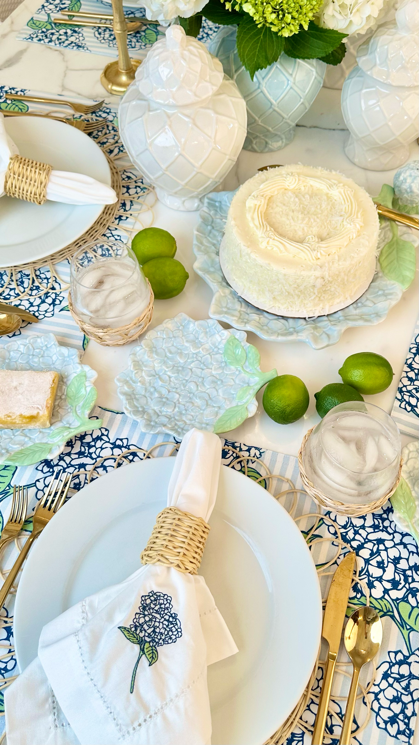 Hydrangea Salt & Pepper Shakers