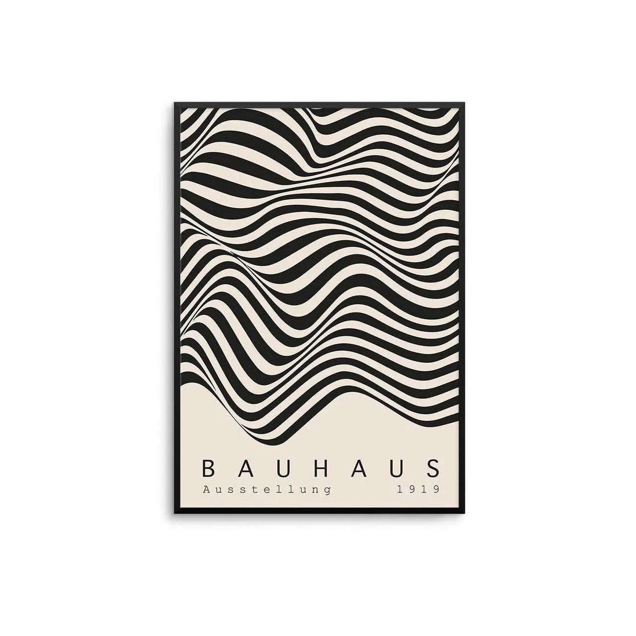 A2 Oak Frame Bauhaus Print