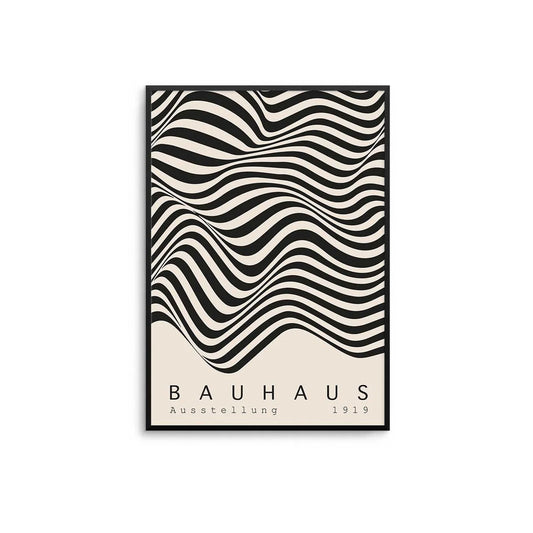 A2 Oak Frame Bauhaus Print
