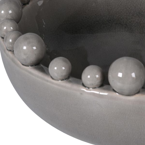 Decorative Grey Bobble Edge Bowl