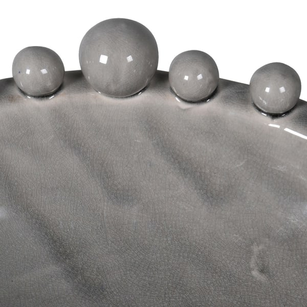 Decorative Grey Bobble Edge Bowl