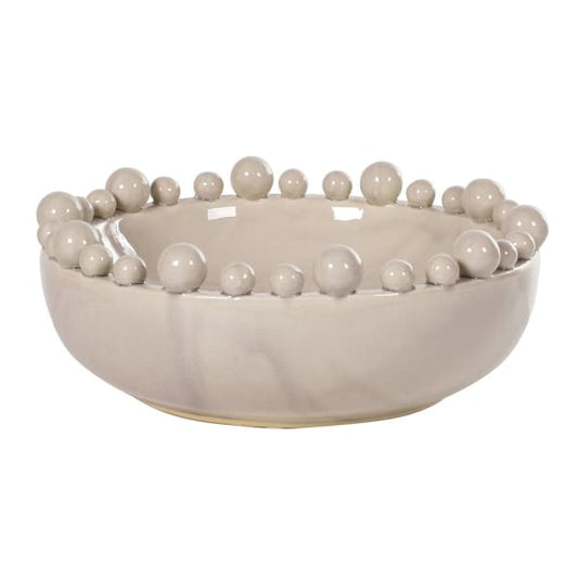 Decorative Cream Bobble Edge Bowl