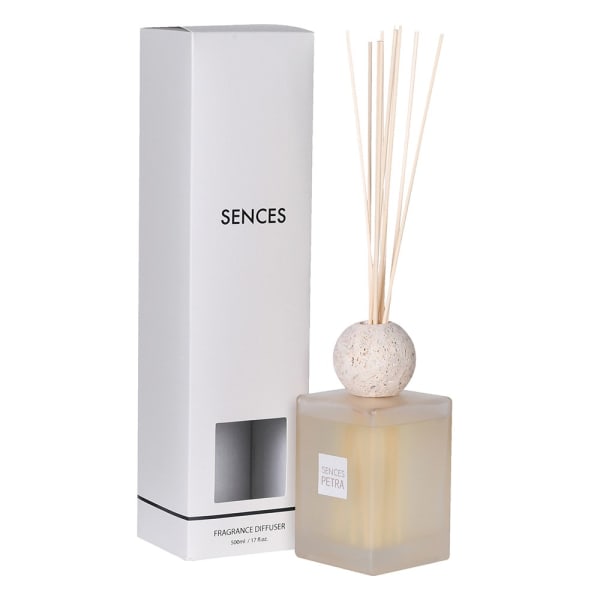 Small Sences Petra Reed Diffuser with Travertine Ball Top