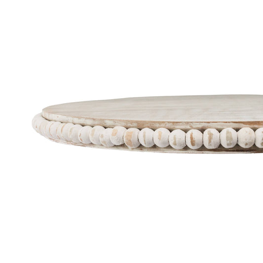Oval Whitewashed Decorative Serving Board