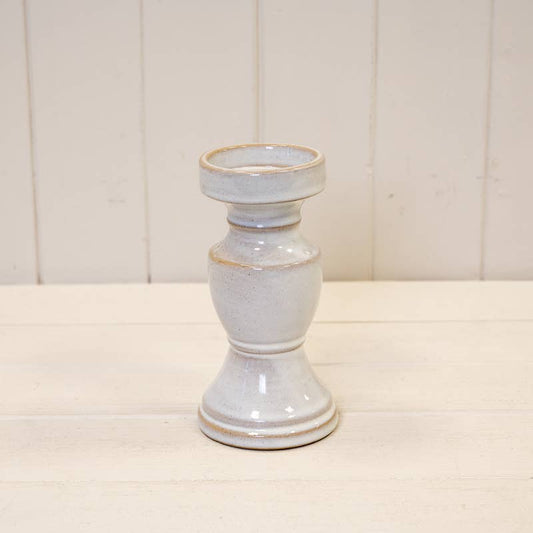 Medium Natural Ceramic Candle Holder