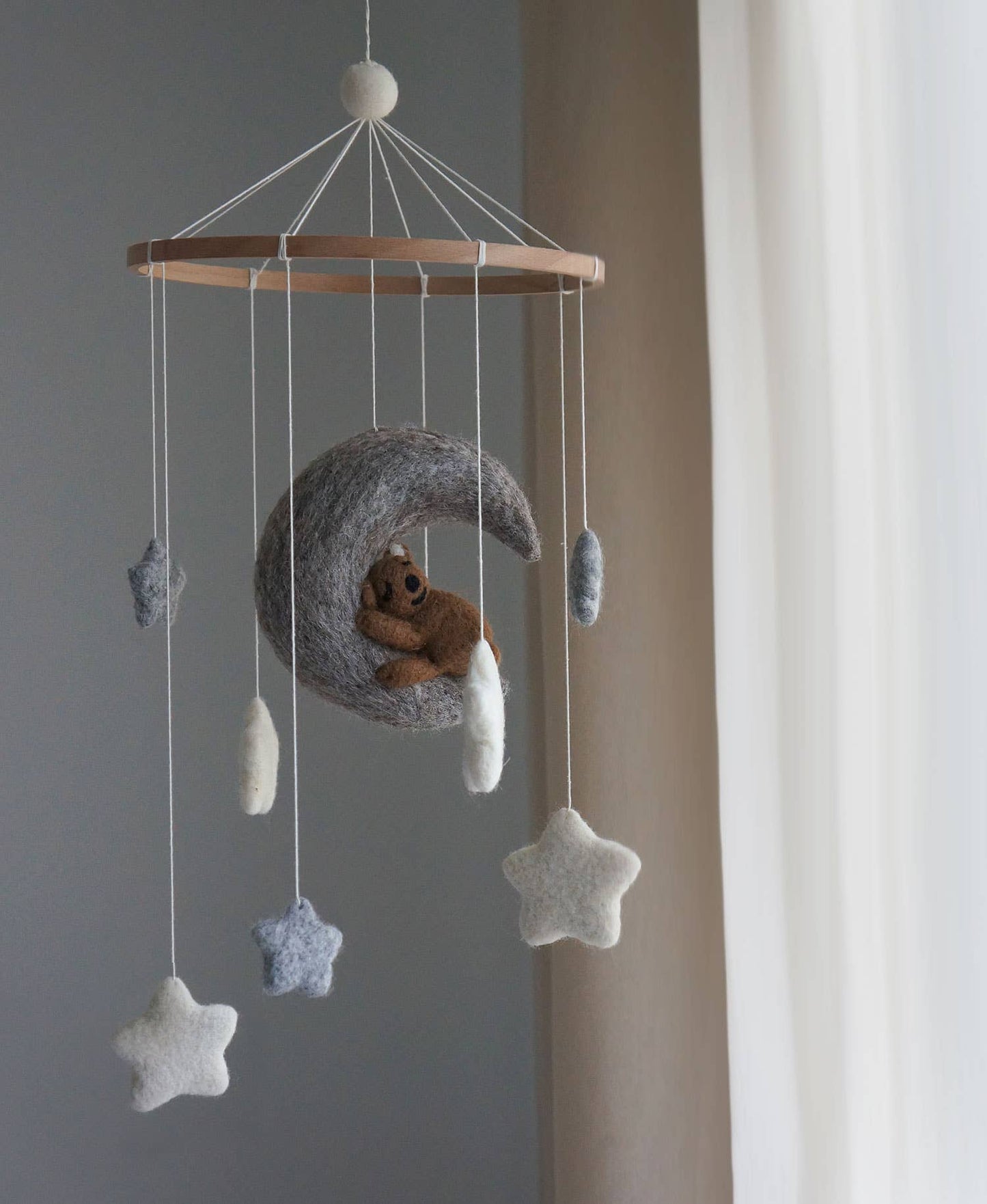 Bear & Moon Baby Mobile