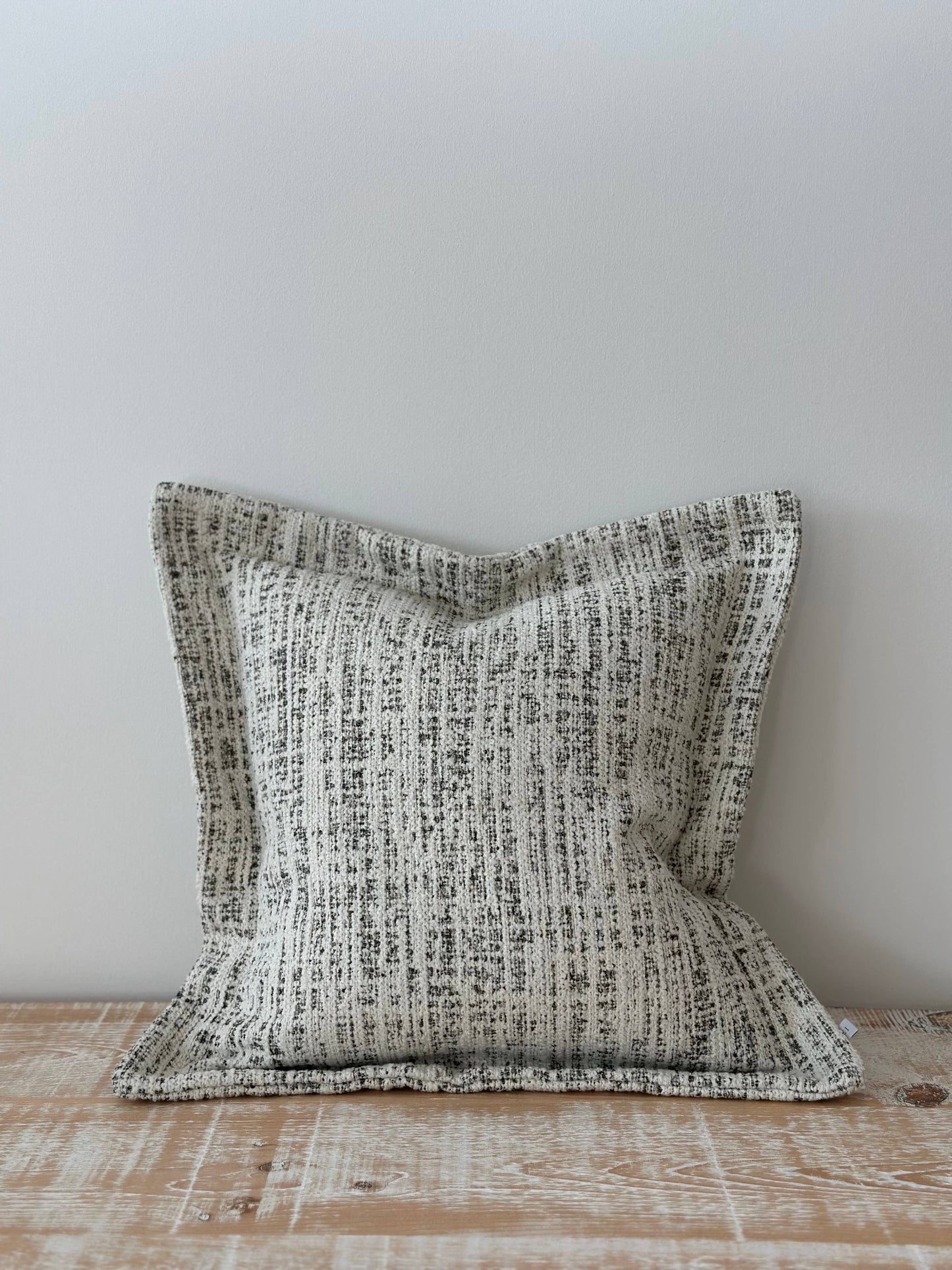 Olive & Cream Boucle Cushion Medium