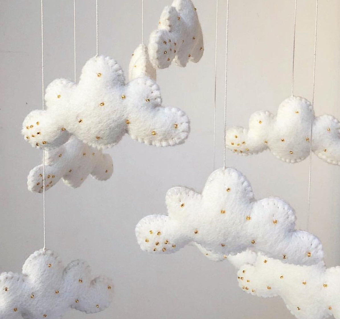 Clouds Baby Mobile