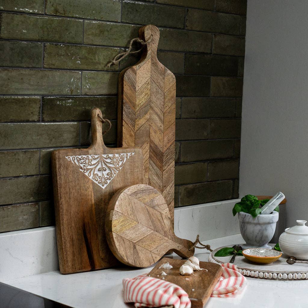 Long Wooden Serving Platter