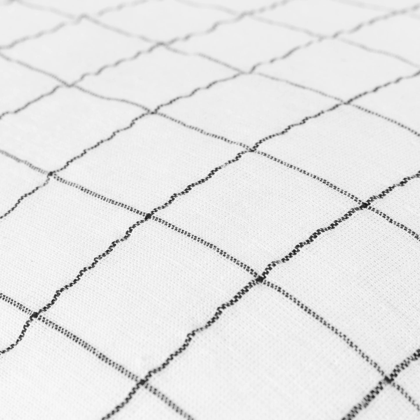 Linen Grid Check Cushion