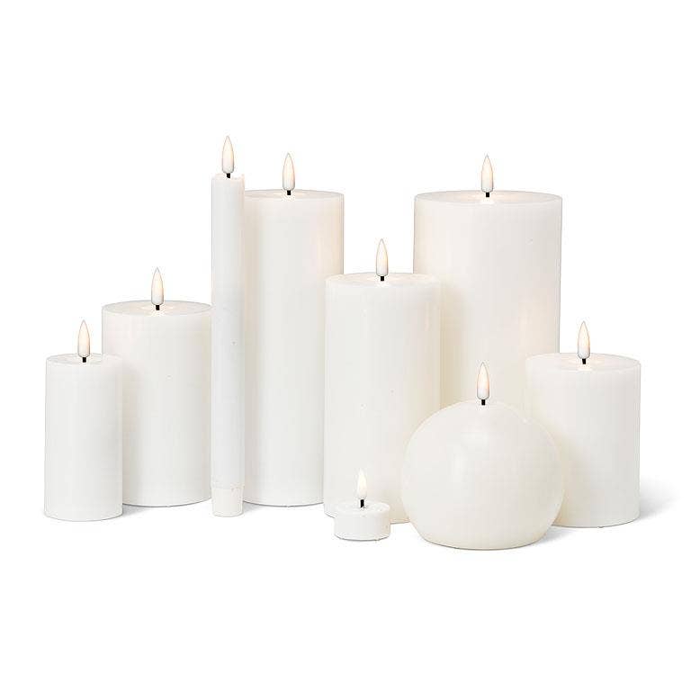 White LED Ball Candle