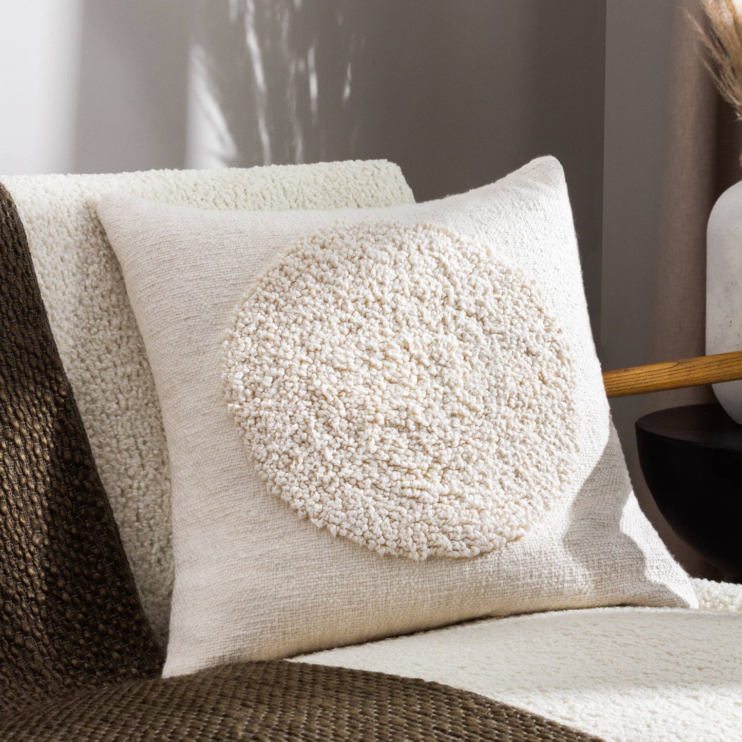 Boucle Circle Cushion