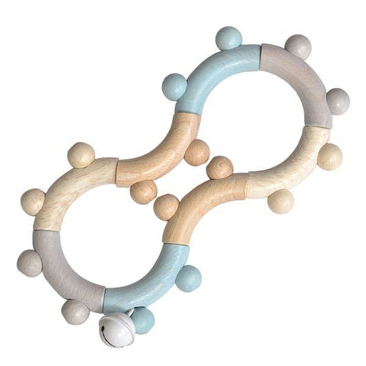 Baby Rattle Figure of 8 - Blue