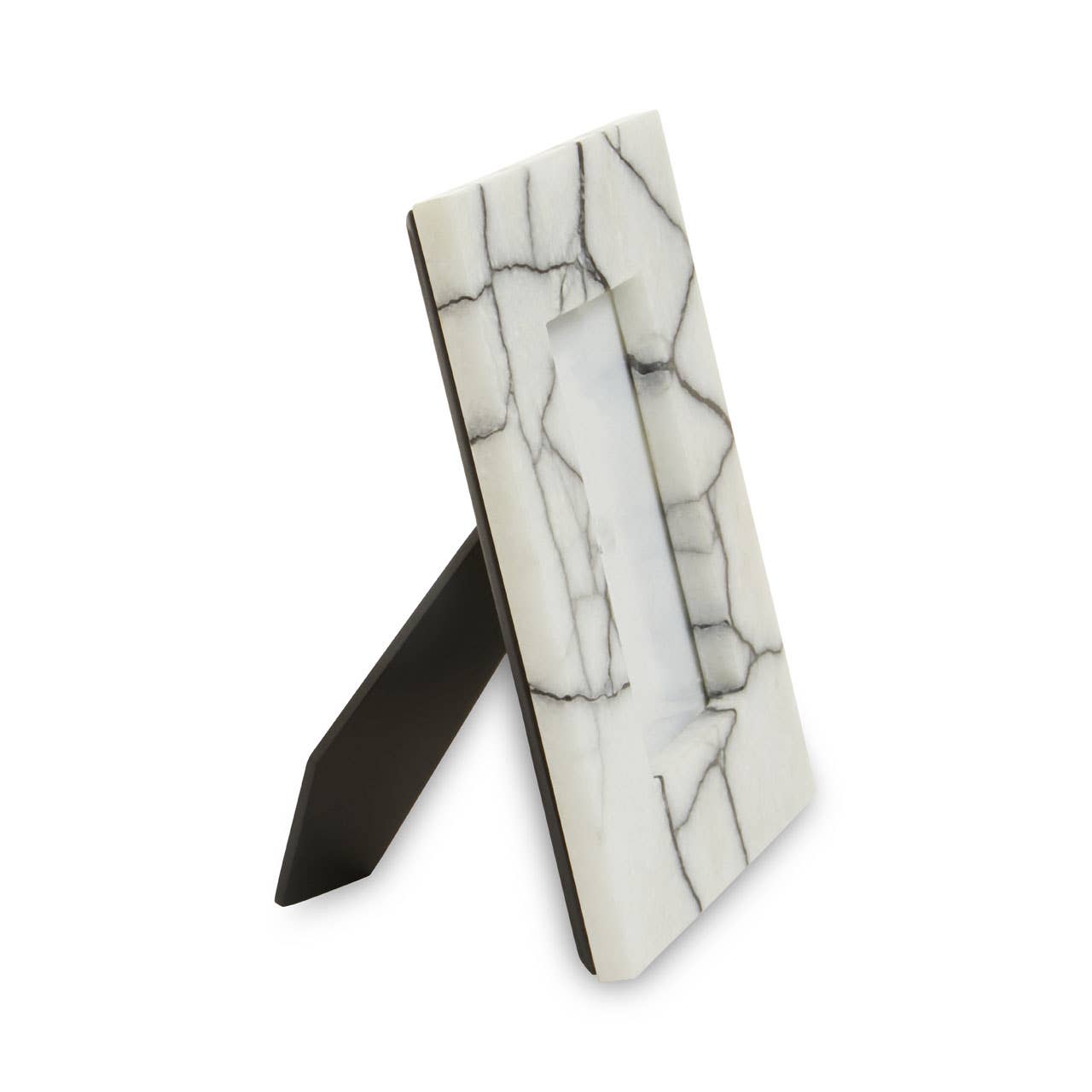 Small Black and White Marble Photo Frame