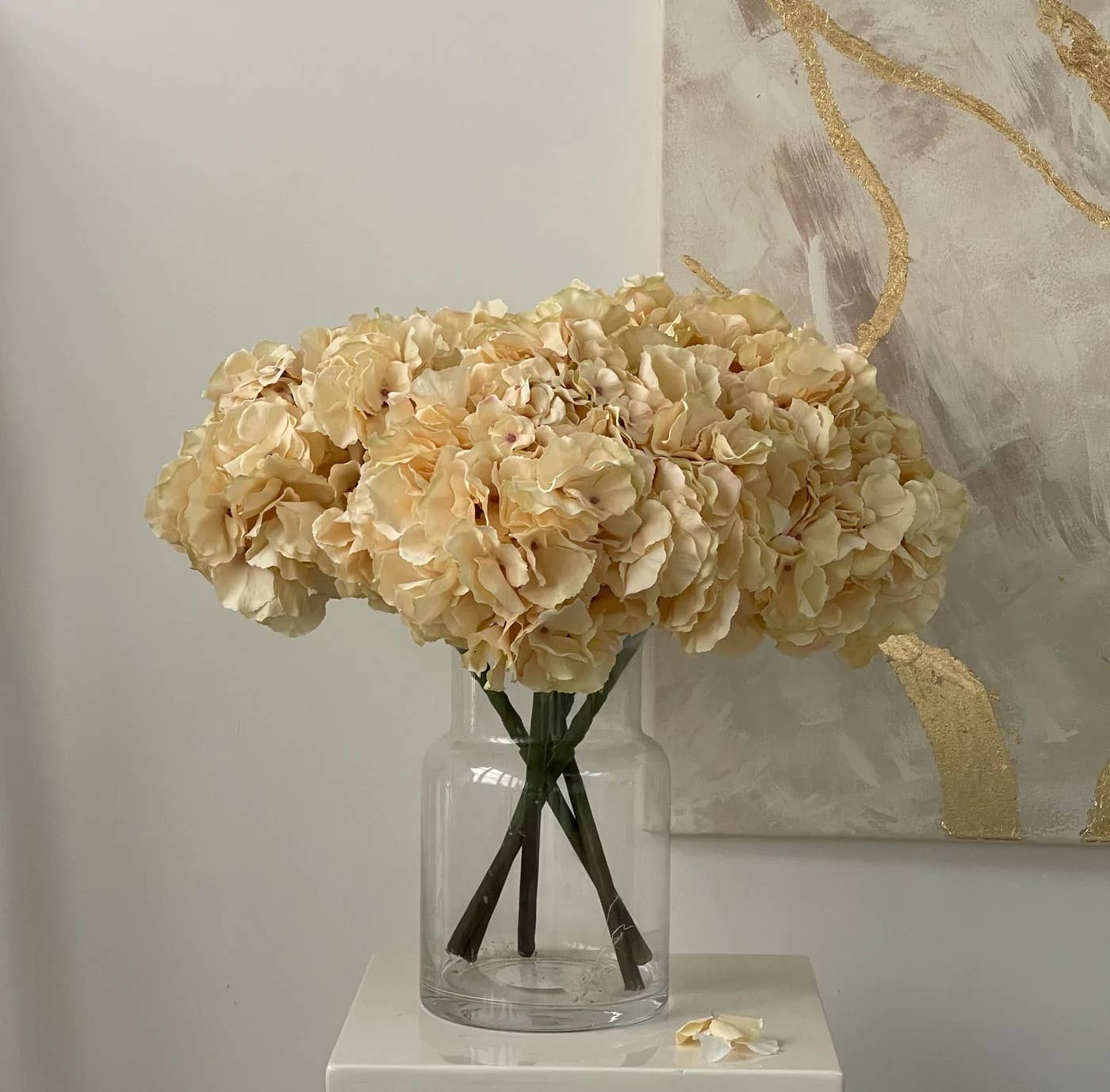 Artificial Caramel Hydrangea Large