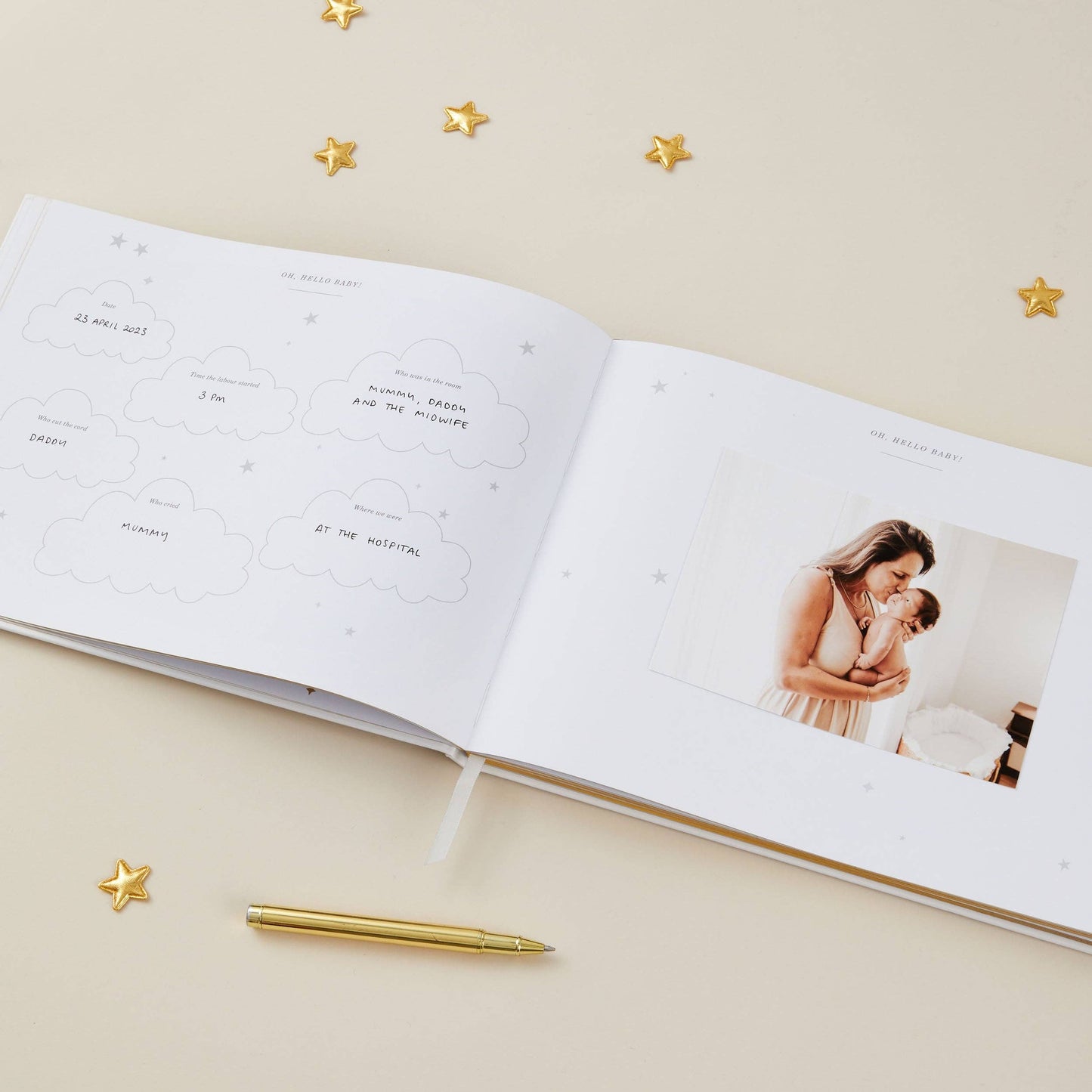 Baby Memory Book - Safari
