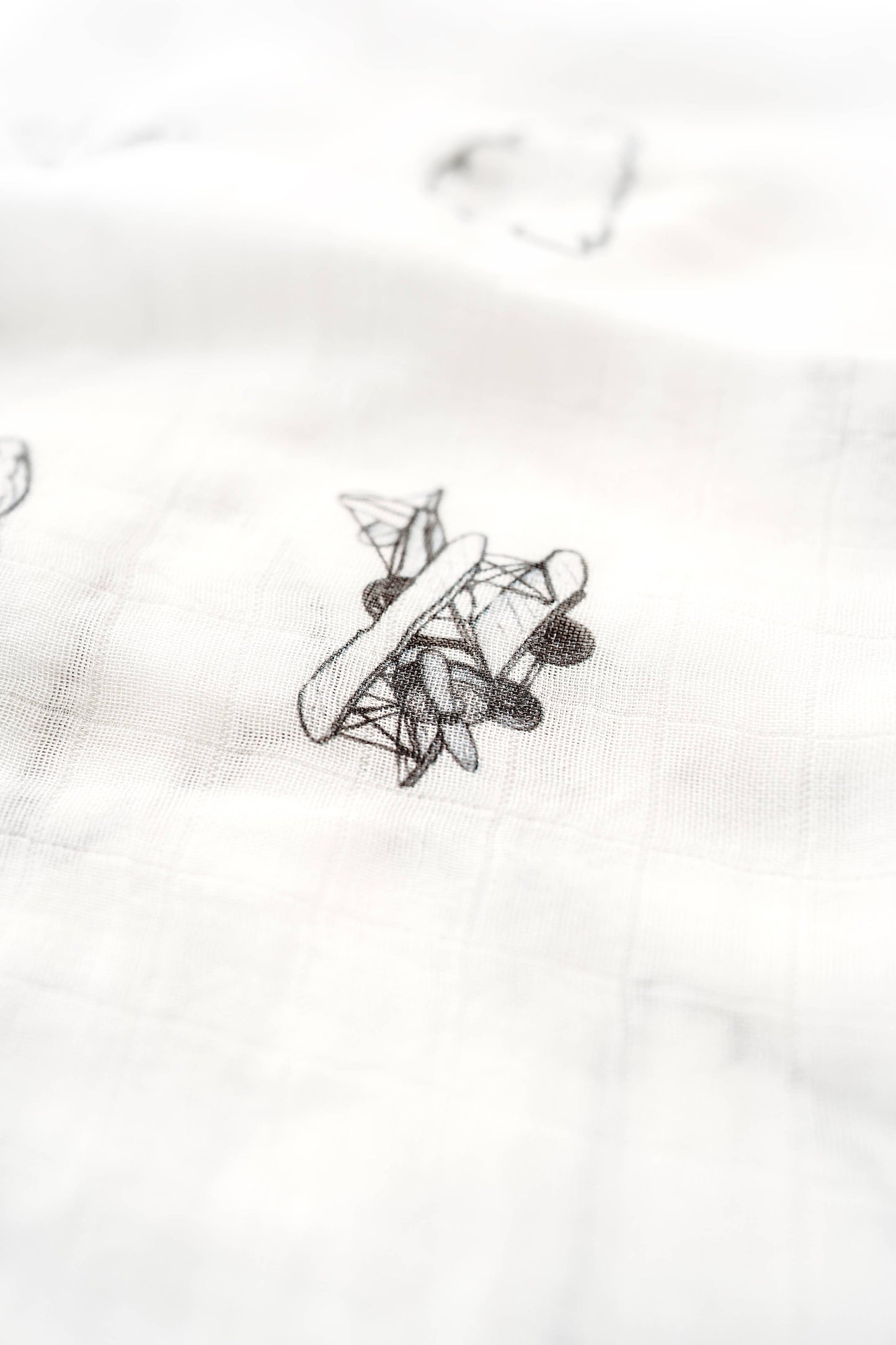 Airplane & Clouds Muslin Blanket