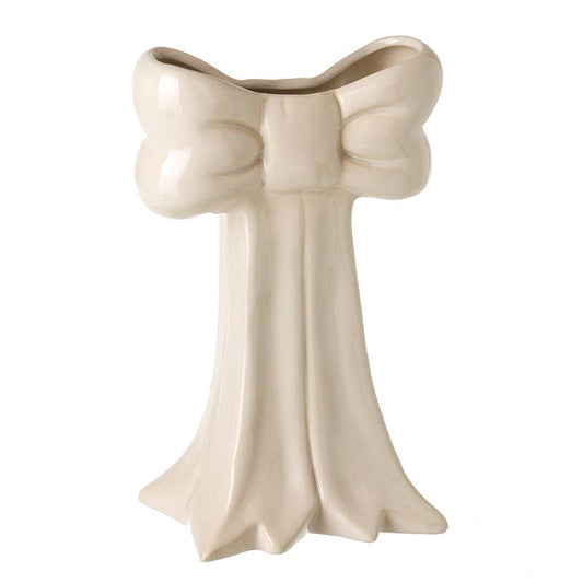 Large Ceramic Bow Vase