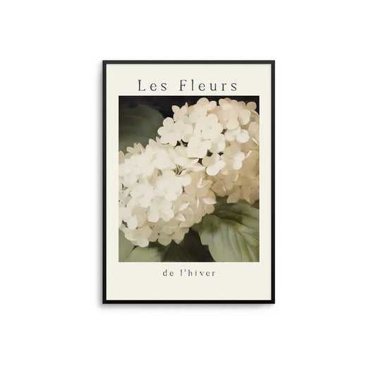 A2 Light Oak Frame 'Les Fleurs' Print
