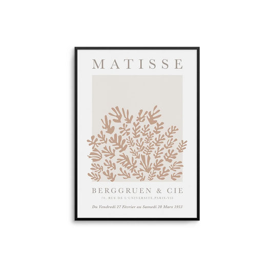 A2 Light Oak Frame Matisse Print